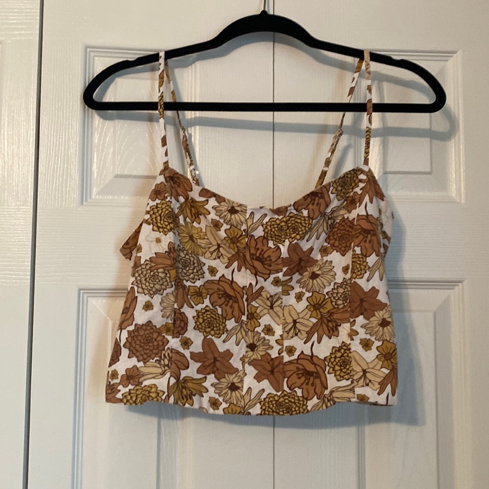 Floral crop top